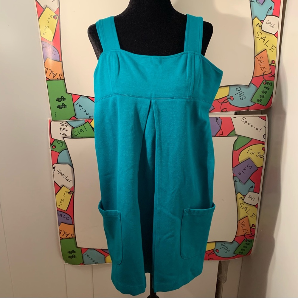 Diane Von Furstenberg Turquoise Sleeveless Dress